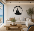 Sailboat Horizon Metal Wall Art