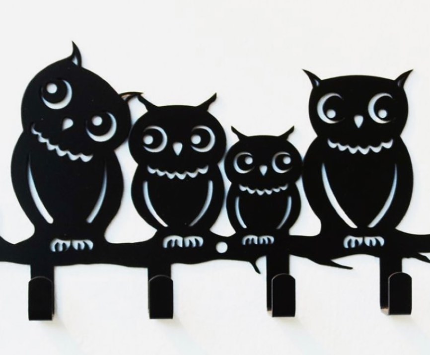 Owl Family Key Holder