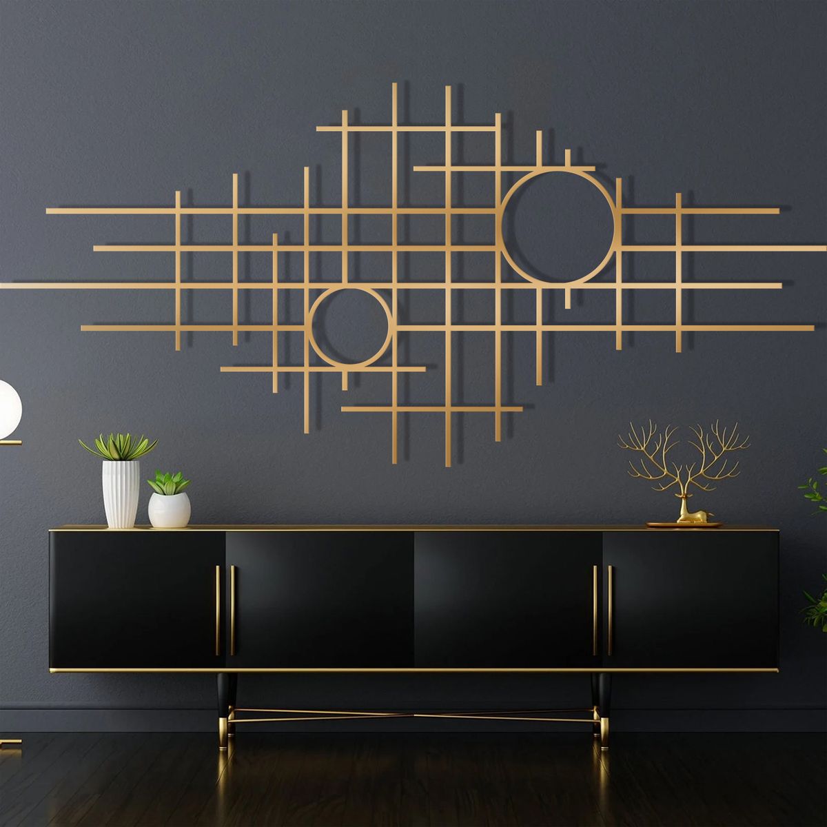 Geometric Grid & Circles