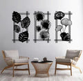 Botanical Frame Metal Wall Art Set