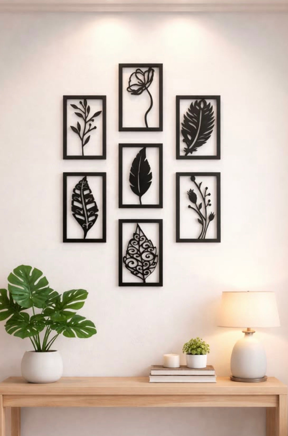 Botanical Frames Metal Wall Art Set
