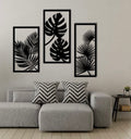 Tropical Leaves Metal Wall Art Set