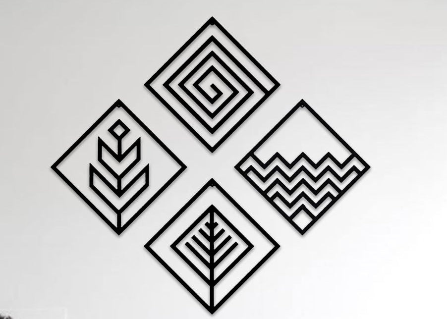 Rhombus Different Shapes Set