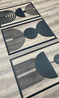 Abstract Geometric Metal Wall Art