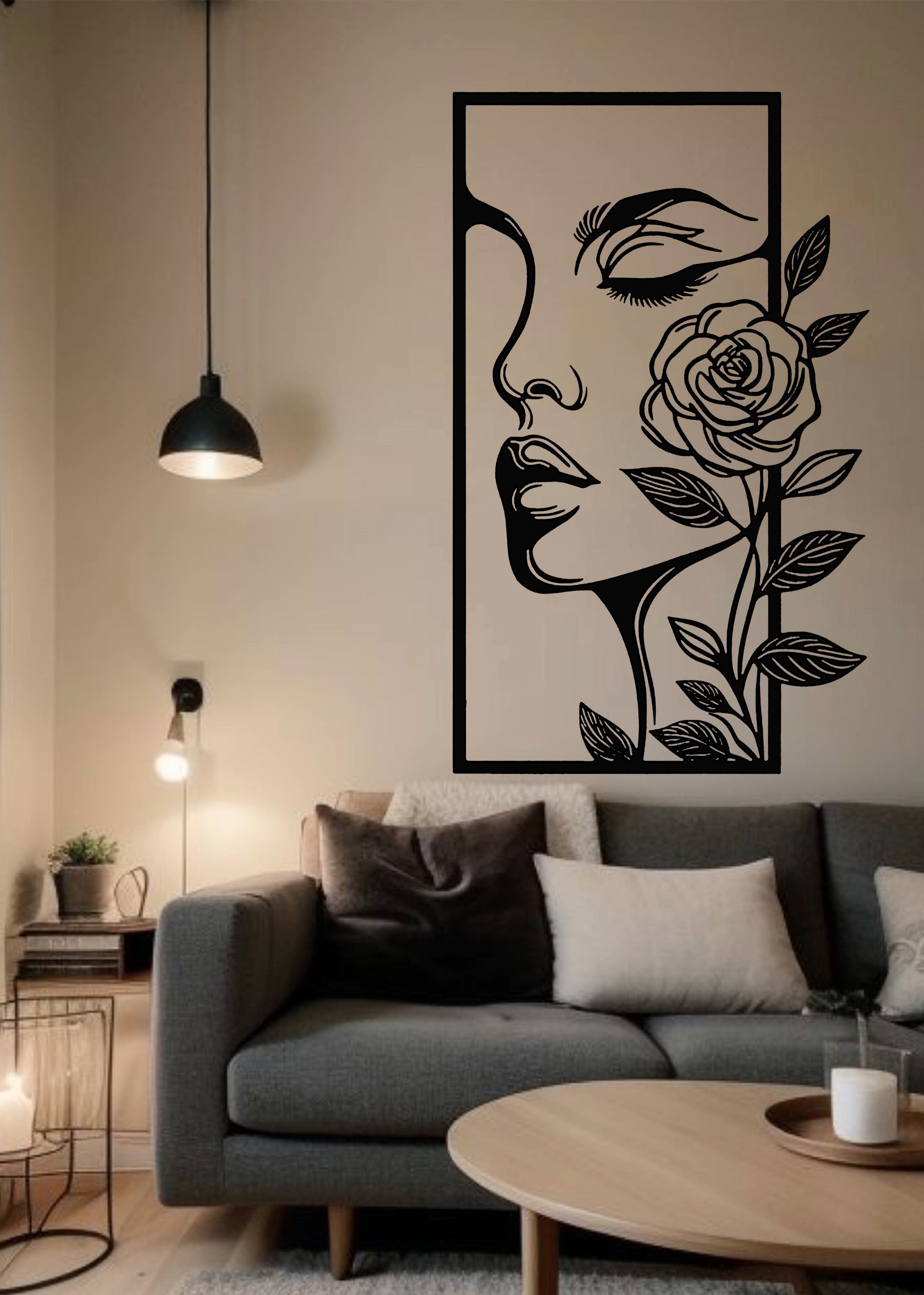 Rose Woman Frame